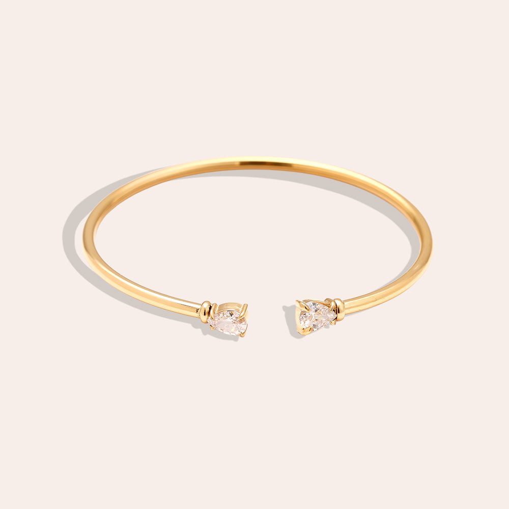 Bracciale Bangle Diamond Drop - Gleamora Gioielli