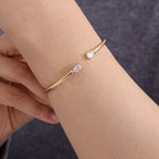 Bracciale Bangle Diamond Drop - Gleamora Gioielli