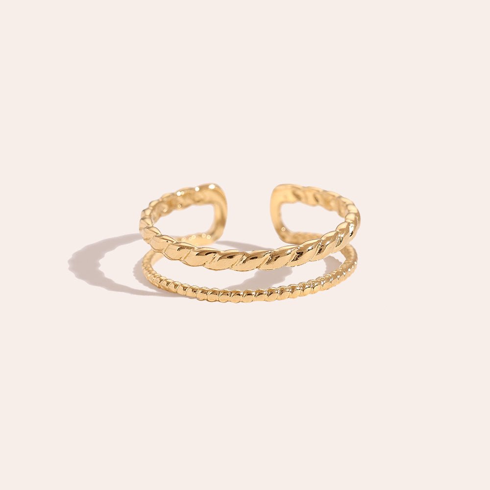 Anello Twist - (Regolabile) - Gleamora Gioielli
