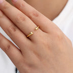 Anello Drop - (Regolabile) - Gleamora Gioielli