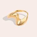 Anello Waves - (Regolabile) - Gleamora Gioielli
