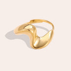 Anello Waves - (Regolabile) - Gleamora Gioielli