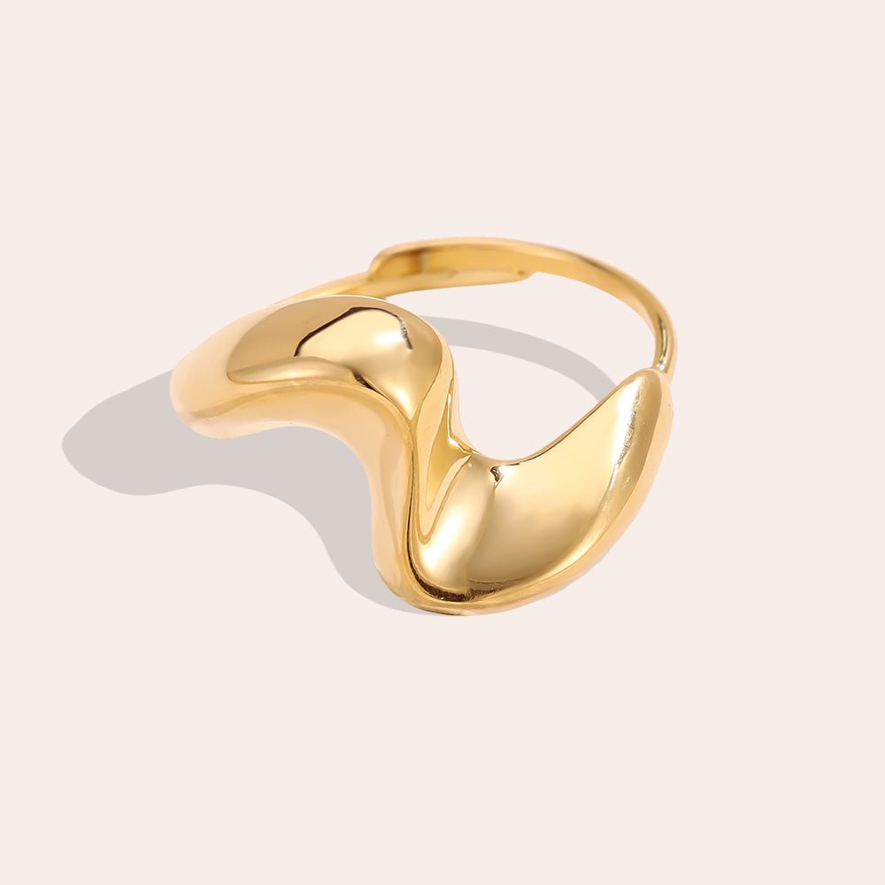 Anello Waves - (Regolabile) - Gleamora Gioielli