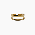 Anello Double Lay - (Regolabile) - Gleamora Gioielli