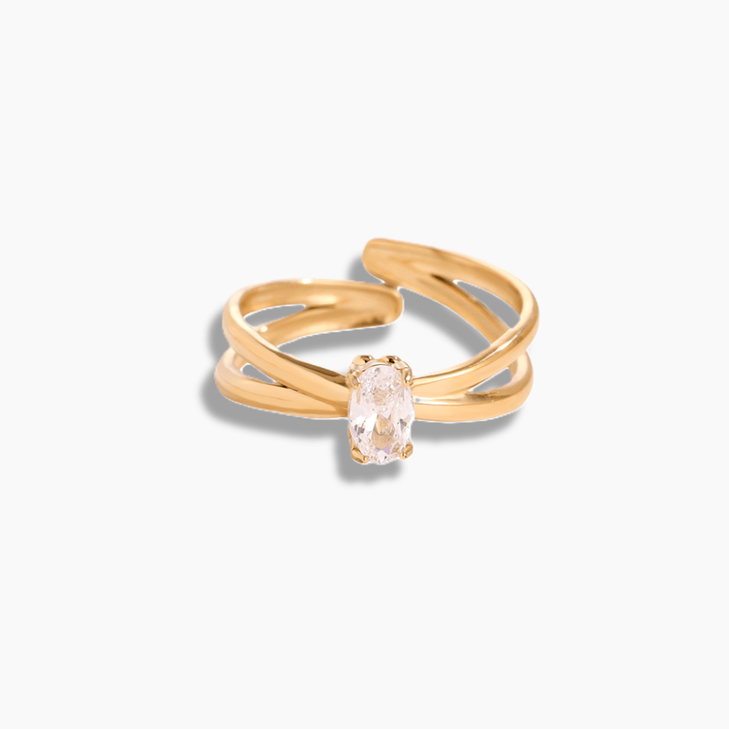 Anello Oval - (Regolabile) - Gleamora Gioielli