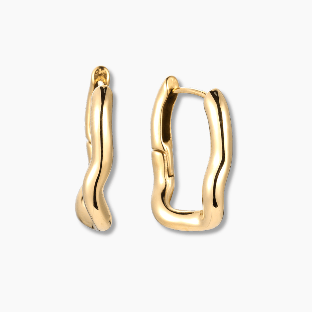 Orecchini Molten Hoop - Gleamora Gioielli
